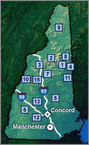 Map of New Hampshire